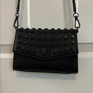 Steve Madden Black Studded Crossbody Bag